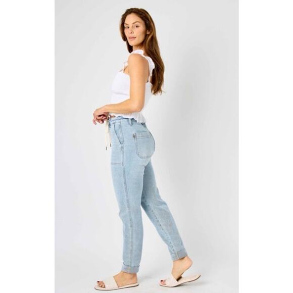 Judy Blue High Rise Boyfriend Jogger Jeans Women's 3/26 - Picture 2 of 14